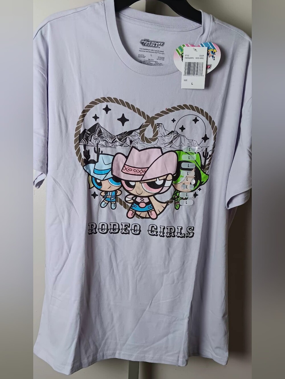 Rodeo Girls Short Sleeve Tee - Lavender Pink Graphic FREE GIFT INCLUDED